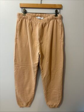 MNML Peach/Tan Men's Elastic-Waist Jogger Sweatpants